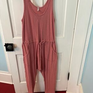 Free People Intimately Yours On a Cloud romper jumpsuit xs Rose Pink NWOT